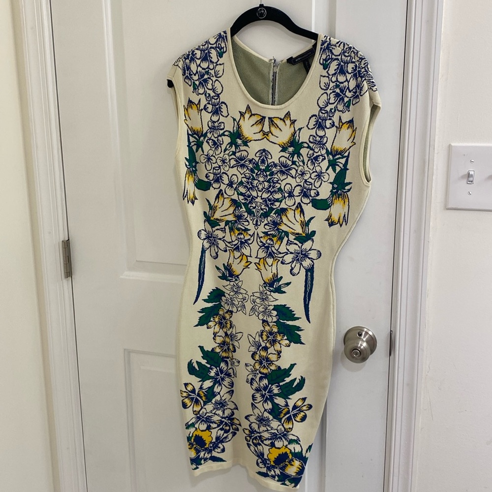 BCBG Floral Scuba Dress